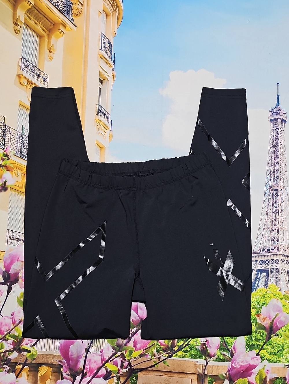 2XU Black Workout Gym Leggings Size Large - Picture 2 of 5